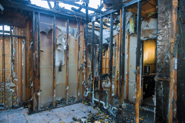Professional Fire Damage Assessment technician working in Brunswick, MD